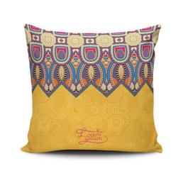 Aberto Design Funda de Cojín NKLF-276 Multicolor 43 x 43 cm